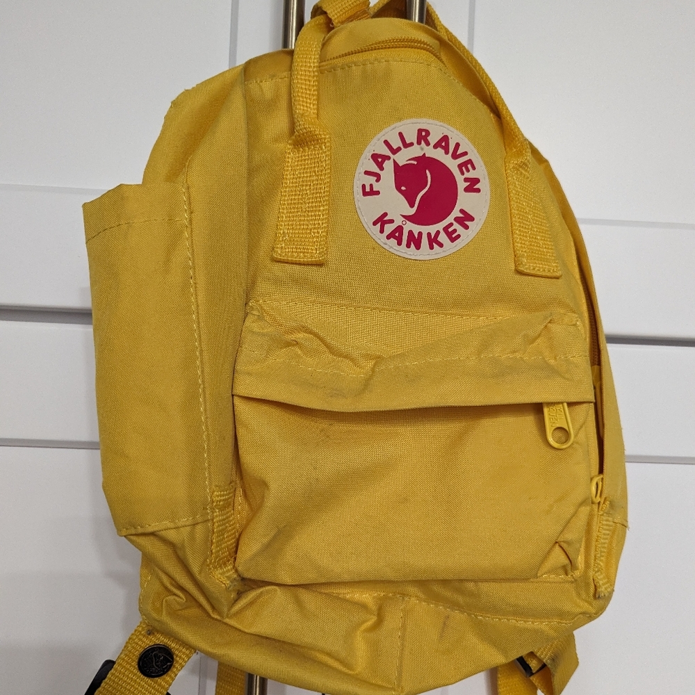 Fjallraven mini backpack yellow
